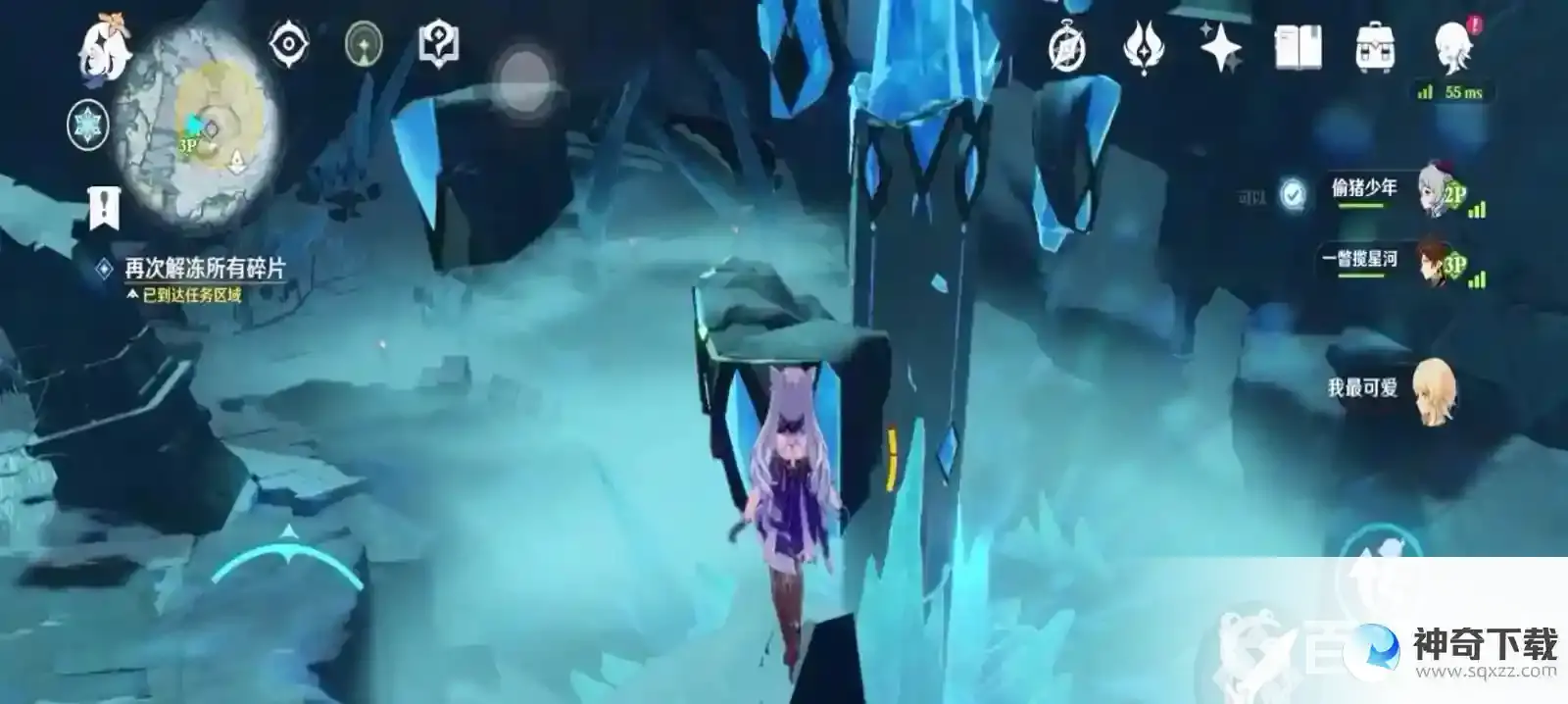 原神怎么上雪山山顶路线？_原神教程玩法_神奇下载