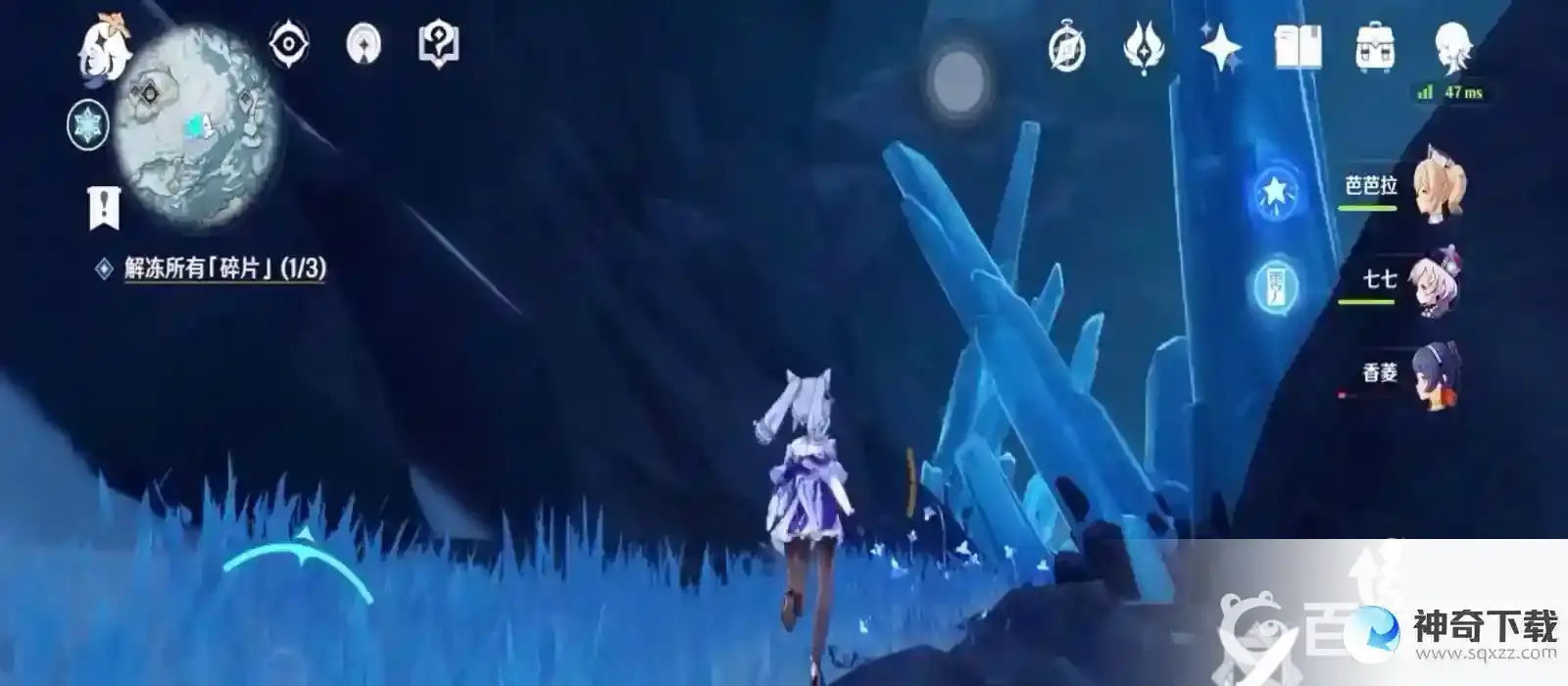 原神怎么上雪山山顶路线？_原神教程玩法_神奇下载