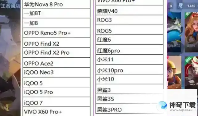 90帧开放机型有哪些？_王者荣耀教程玩法_神奇下载