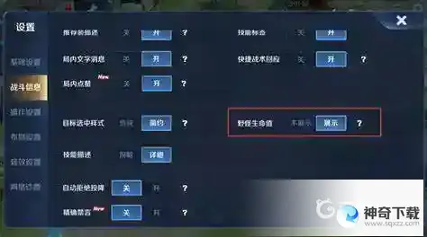 王者荣耀惩戒伤害显示怎么设置？_王者荣耀教程攻略_神奇下载