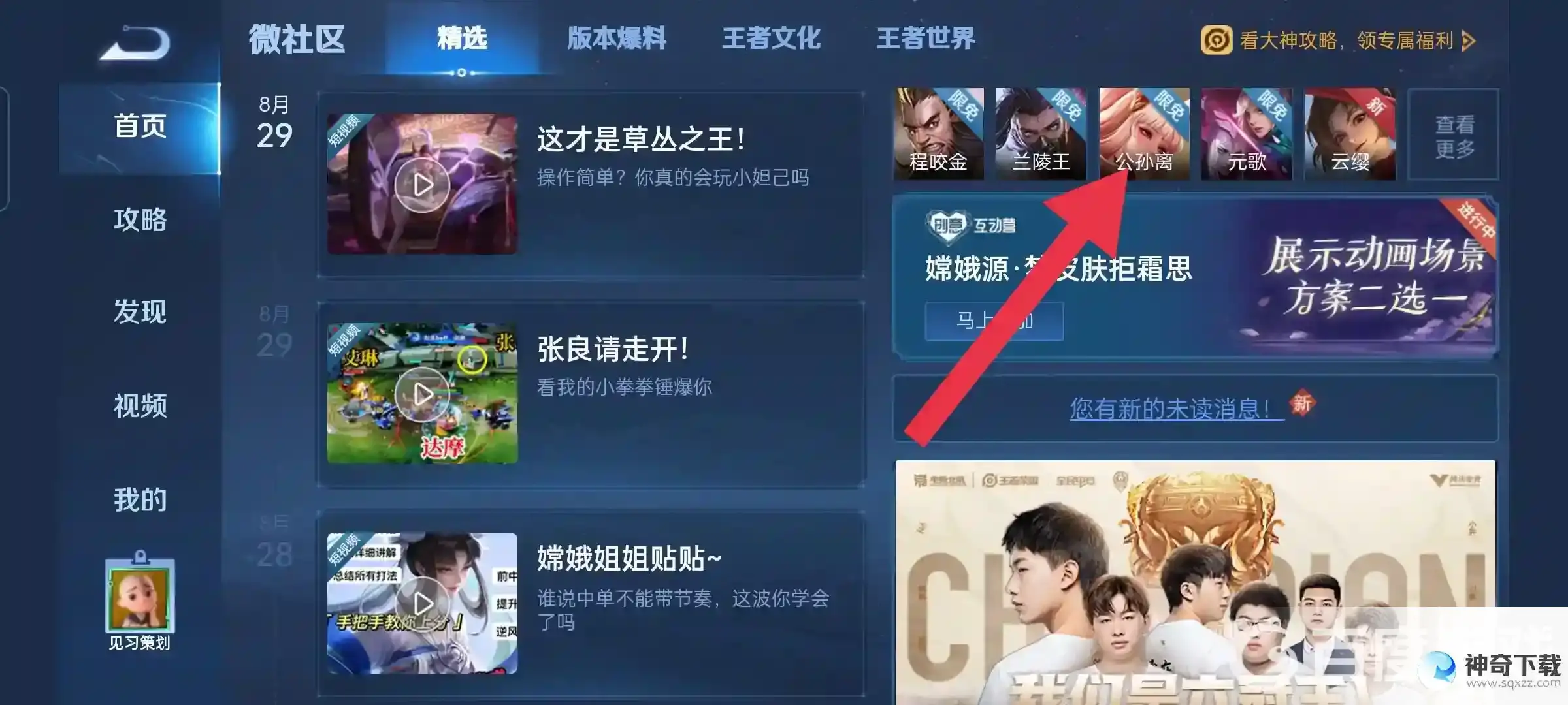 王者荣耀英雄胜率榜在哪里看？_王者荣耀攻略教程_神奇下载