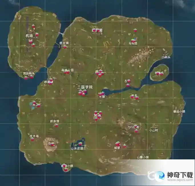 S9赛季战斗岛神秘道具产出位置在哪里？需要搭配分布图_香肠派对玩法分享_神奇下载