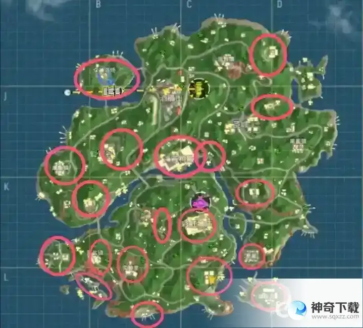 S9赛季彩虹岛宝箱怪刷新位置在哪里？需要搭配分布图_香肠派对攻略_神奇下载