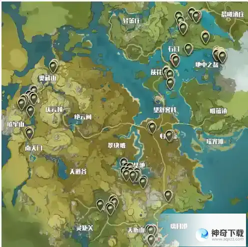原神莲蓬分布位置_原神教程玩法_神奇下载站