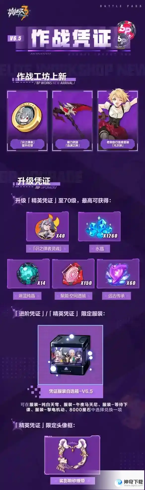 《崩坏3》6.5作战凭证有哪些奖励兑换一览_崩坏3攻略分享_神奇下载站