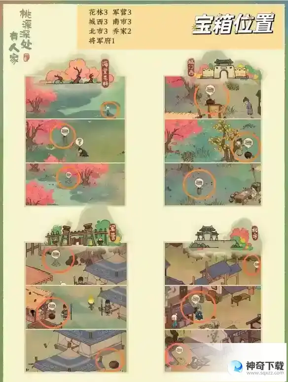 《桃源深处有人家》南有乔木挖宝位置介绍