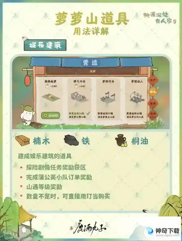 《桃源深处有人家》道具详解