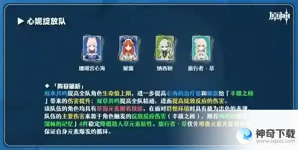 原神3.6版本妮露绽放队怎么搭配