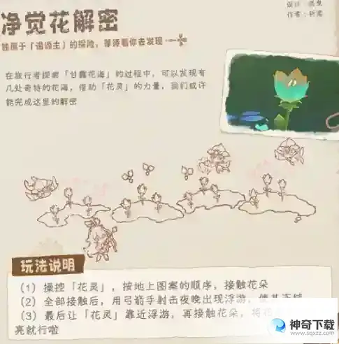 原神净觉花怎么解密
