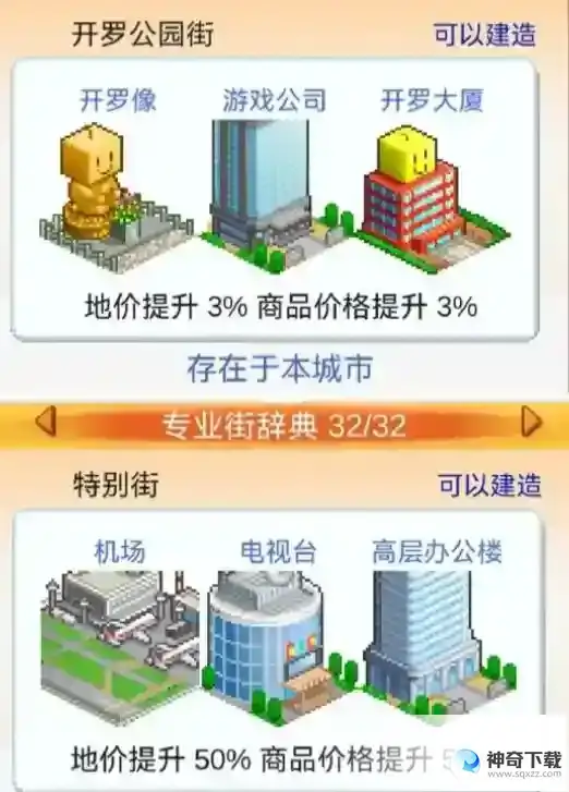 都市大亨物语32个专业街词典汇总