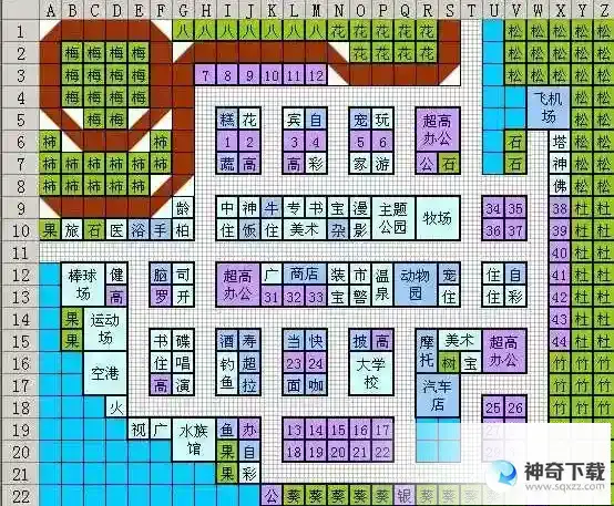 《都市大亨物语》布局图