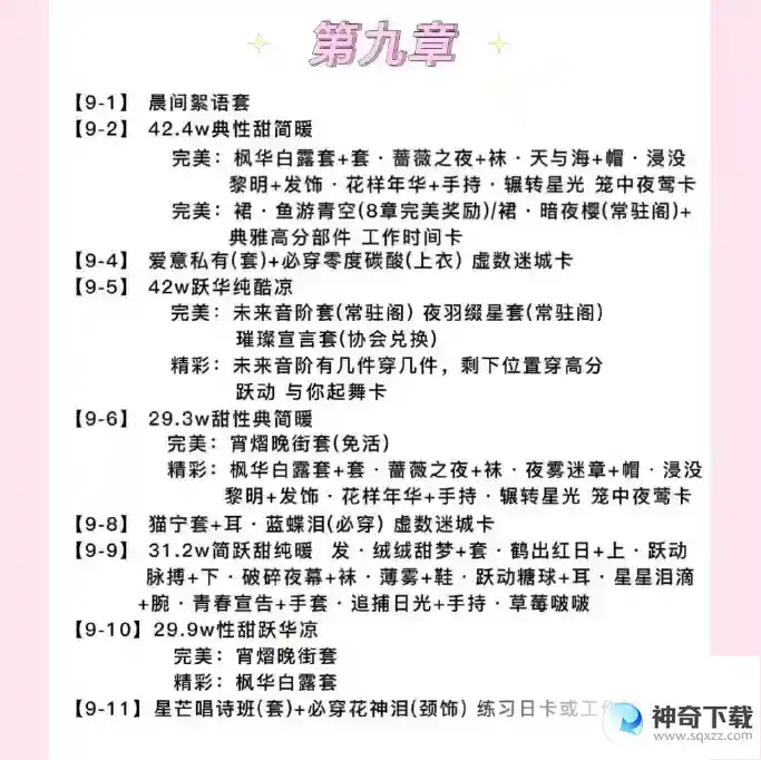 以闪亮之名主线材料一览
