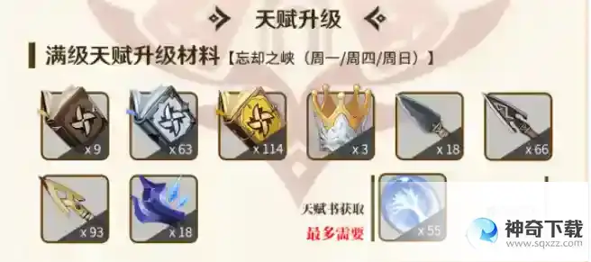 原神迪奥娜养成材料一览