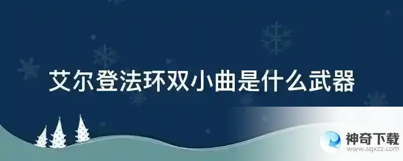 艾尔登法环双小曲是什么武器