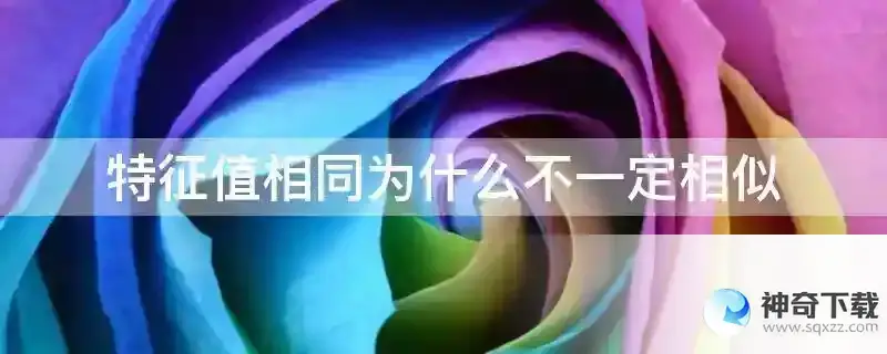 特征值相同为什么不一定相似