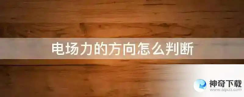 电场力的方向怎么判断