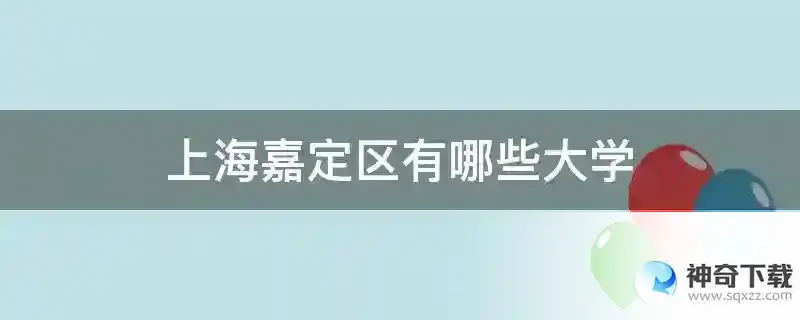 上海嘉定区有哪些大学