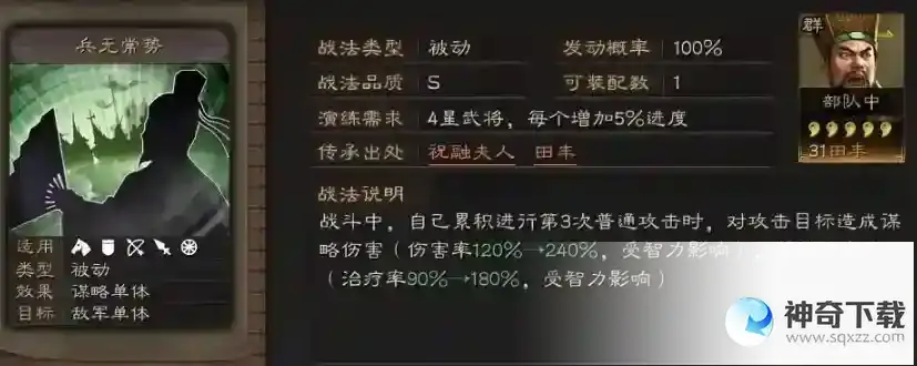 三国志战略版战法什么意思