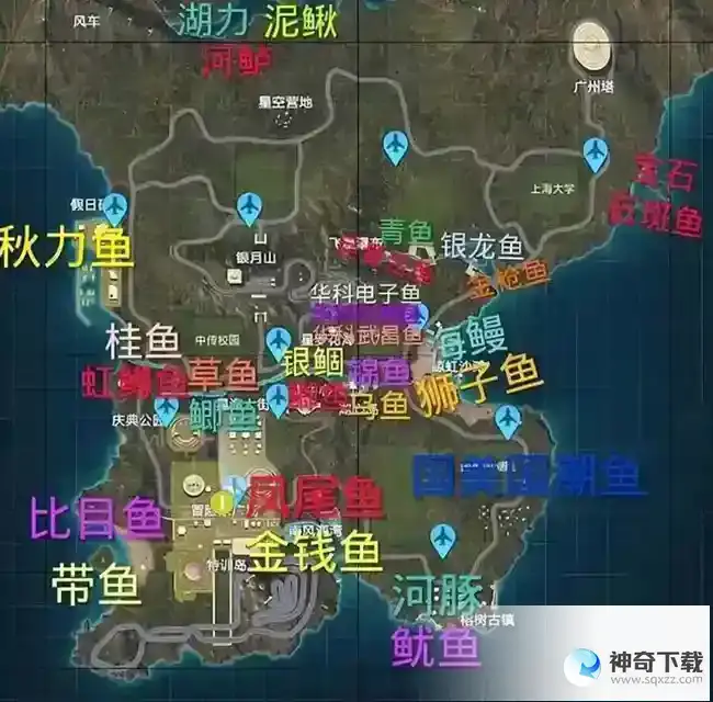 和平精英绿洲世界钓鱼位置一览