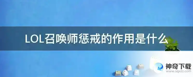LOL召唤师惩戒的作用是什么
