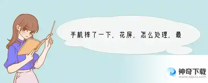 手机摔了一下，花屏，怎么处理，最好有图
