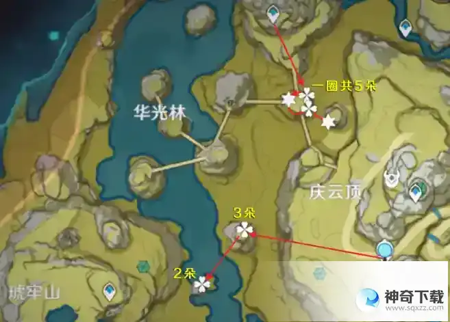 原神辛焱七七白术突破材料琉璃袋收集路线