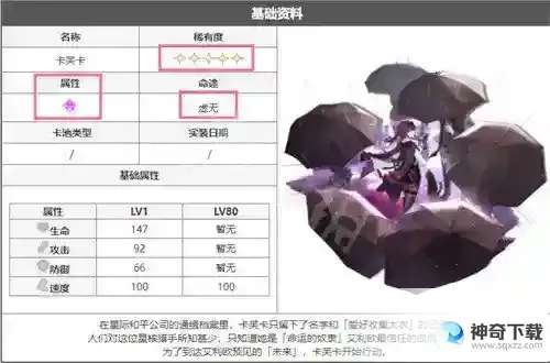 崩坏星穹铁道卡芙卡属性详解