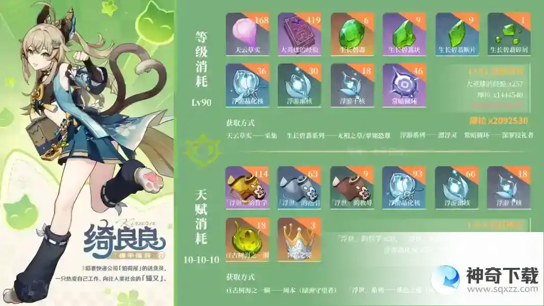 原神绮良良养成素材全解及收集路线