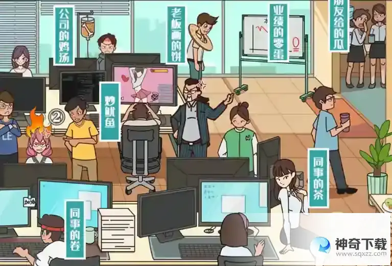 图文世界寻找职场美食过关攻略