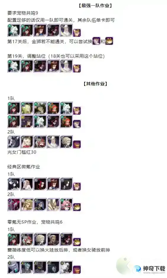 剑与远征沉寂荒墟通关阵容攻略