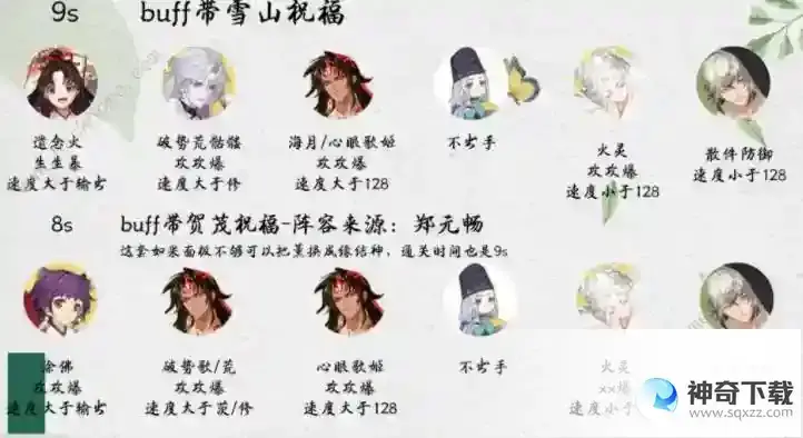阴阳师祈舞唤神爬塔阵容推荐