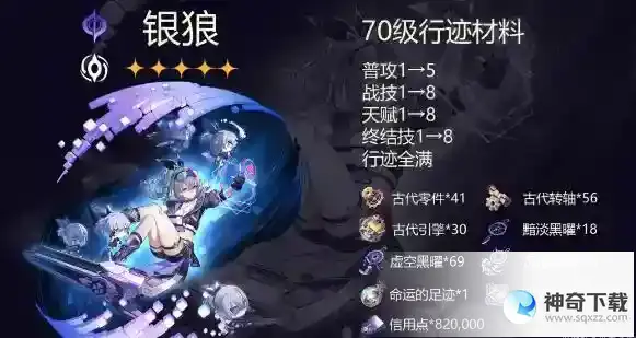 崩坏星穹铁道银狼行迹拉满需要材料一览