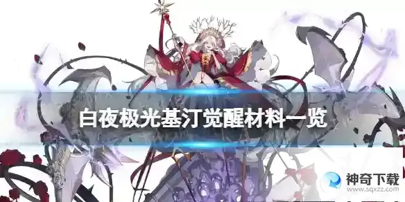 白夜极光基汀觉醒材料一览 基汀觉醒要什么材料