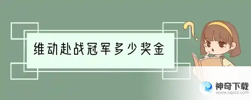 维动赴战冠军多少奖金