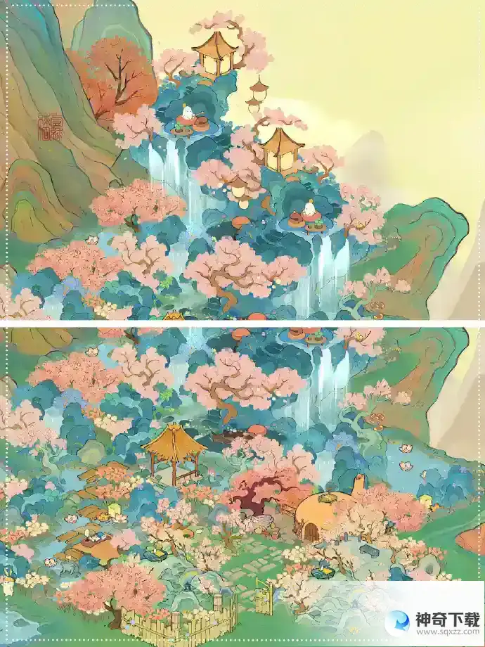 桃源深处有人家水云禅心布局