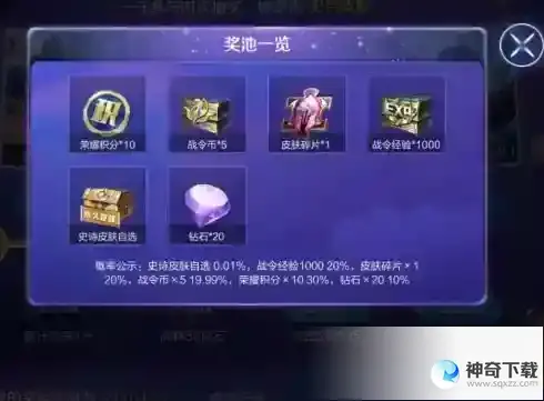 王者荣耀一启幸运活动规则
