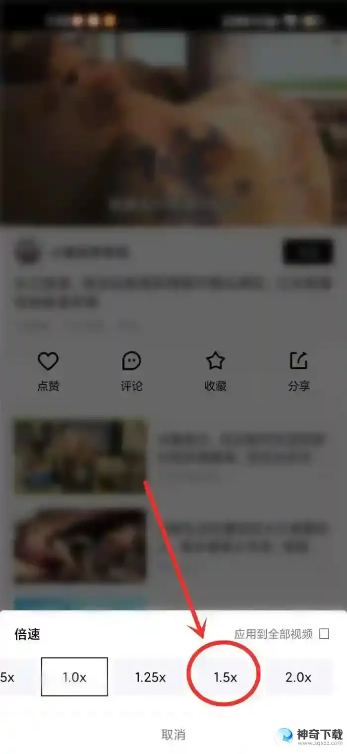 青桃视频如何倍速播放