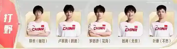 王者荣耀亚运会中国队名单