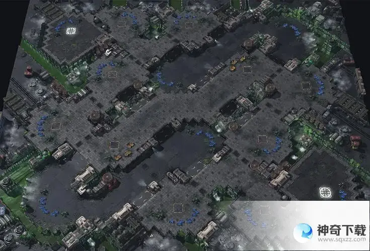 星际争霸rpg地图(星际争霸rpg地图四人一人一个角摧毁地图中间虫族建筑)