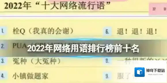 2022年网络用语排行榜前十名 网络流行语前十排行榜意思解释