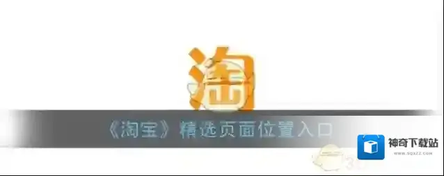 《淘宝》精选页面位置入口