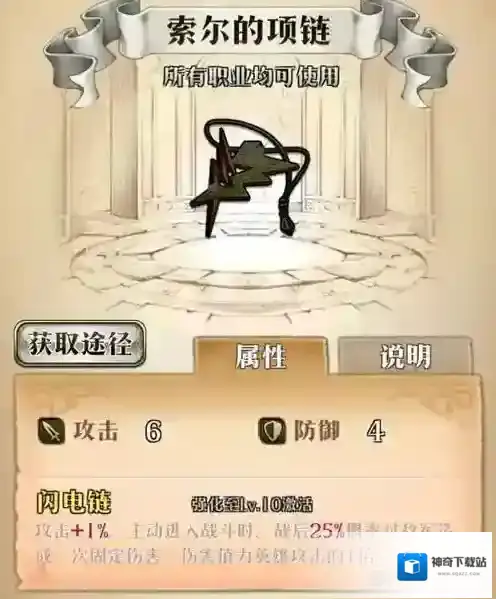 梦幻模拟战索尔的项链给谁用 索尔的项链属性介绍