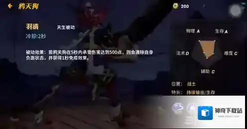 决战平安京鸦天狗技能属性介绍 鸦天狗技能详解