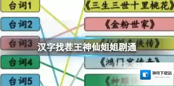 汉字找茬王神仙姐姐剧通 神仙姐姐剧通关攻略