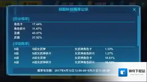 崩坏3概率