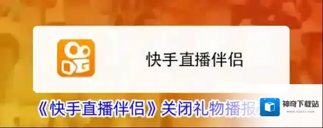 《快手直播伴侣》关闭礼物播报方法